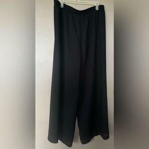 EUC Joan Walters Wide Leg Dressy Work Pant - Women’s Pants Size Large L - Black